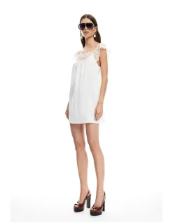 11:11 Lace Trim Mini Dress