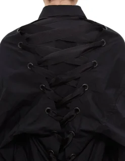 Lace-Up Long Sleeve Shirt