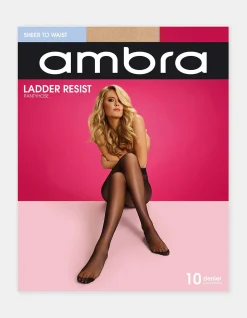 Ladder Resist Sheer Tights 10 Denier