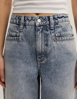 Lara Worthington Pocket Detail Barrel Jeans