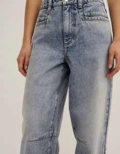 Lara Worthington Pocket Detail Barrel Jeans