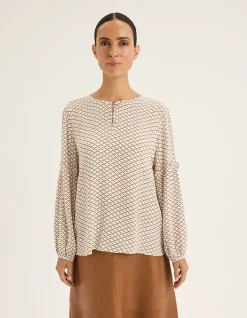 Lava Top with Geometric Print