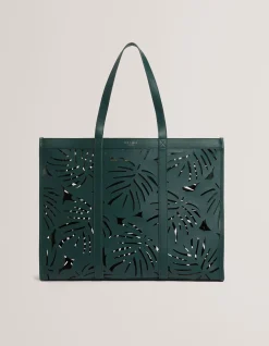 Leiian Leaf Detail Laser Cut XL Tote