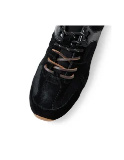 Lemmo Pony Suede Lace Up Trainers