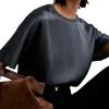 Lena Relaxed Short Sleeve Dressy T-Shirt