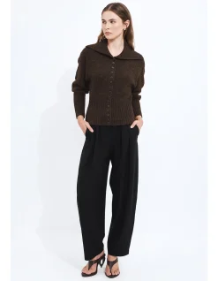Leni Collared Cardigan