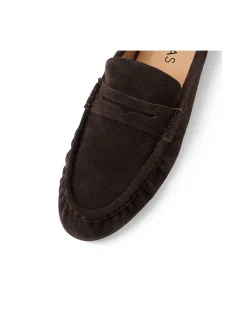 Lermo Suede Penny Loafer Mules