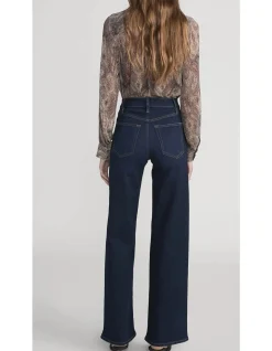 Le Slim Palazzo High Rise Wide Leg Jeans