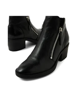 Lettice Twin Zip Leather Ankle Boots