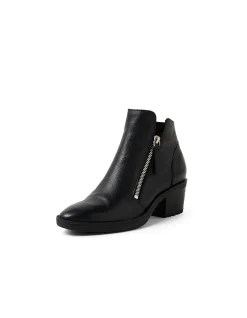 Lettice Twin Zip Leather Ankle Boots