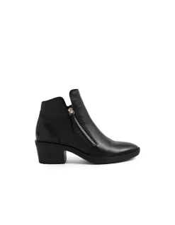 Lettice Twin Zip Leather Ankle Boots