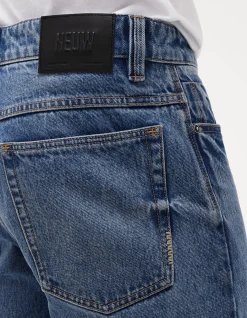 Liam Relaxed Straight Leg Rigid Denim Jeans