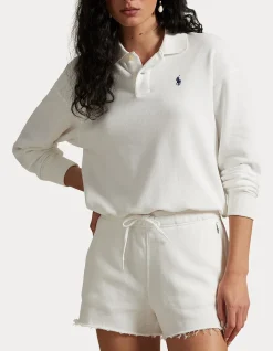 LIGHTWEIGHT FLEECE LONG-SLEEVE POLO