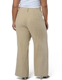 Lila Linen Wide Leg Crop Pant