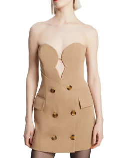 LILITH BUTTON FRONT MINI DRESS