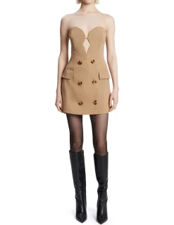 LILITH BUTTON FRONT MINI DRESS