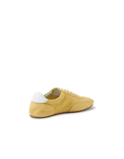 Liloa Lemon Suede Lace Up Sneakers