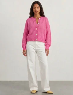 LILY FLUFFY KNIT LONG SLEEVE CARDIGAN