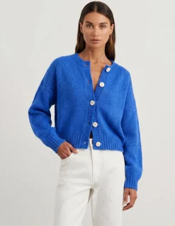 LILY FLUFFY KNIT LONG SLEEVE CARDIGAN