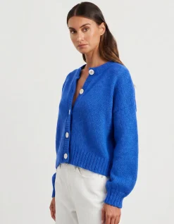 LILY FLUFFY KNIT LONG SLEEVE CARDIGAN