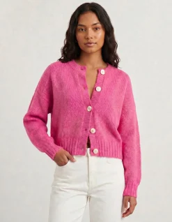 LILY FLUFFY KNIT LONG SLEEVE CARDIGAN