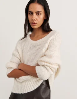 LILY SCOOP NECK LS KNIT