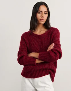 LILY SCOOP NECK LS KNIT