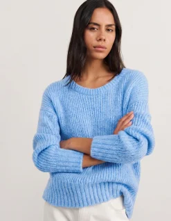 LILY SCOOP NECK LS KNIT