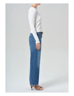 Lindz Easy Straight Low Rise Regenerative Denim Jeans