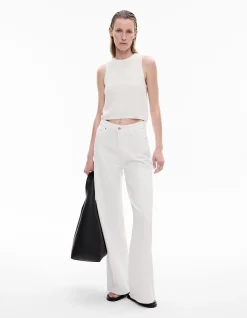 Linen Crew Knit Tank