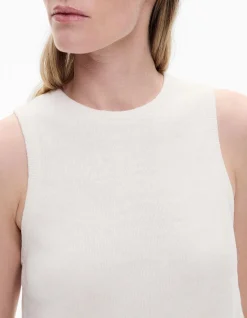 Linen Crew Knit Tank