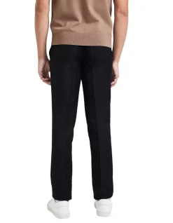 Linen Blend Drawstring Pants