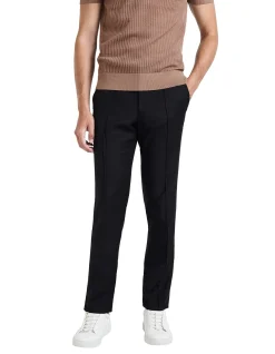 Linen Blend Drawstring Pants