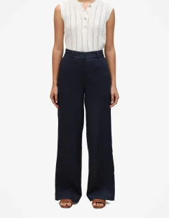 Linen Pintucked Pant