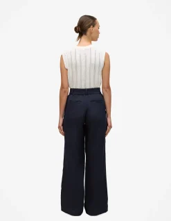 Linen Pintucked Pant