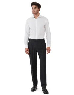 LINEN PLEAT TROUSER