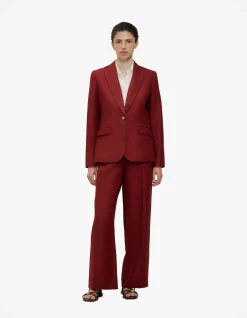 Linen Twill Single Breasted Blazer
