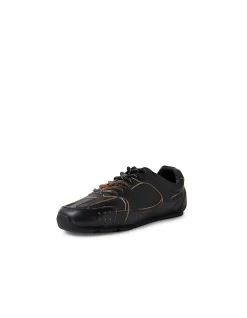 Lissel Contrast Stitch Leather Sneakers