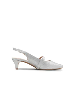 Lisshle2 Silver Suede Heels