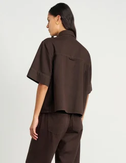 LOE DENIM SHORT SLEEVE SHIRT