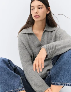 Lofty Collared Knit: Luxe Lofty Texture Relaxed Classic