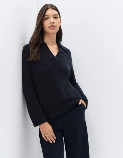 Lofty Collared Knit: Luxe Lofty Texture Relaxed Classic