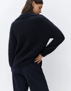 Lofty Collared Knit: Luxe Lofty Texture Relaxed Classic