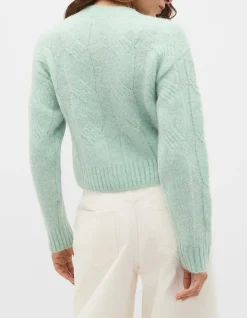 LOFTY OVERSIZED CABLE KNIT CARDIGAN