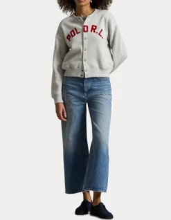 LOGO FLEECE CARDIGAN