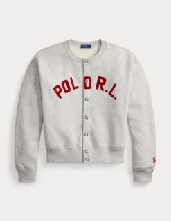LOGO FLEECE CARDIGAN