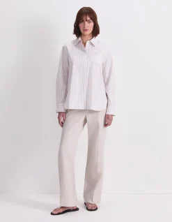 LOGO STRIPE POCKET SHIRT