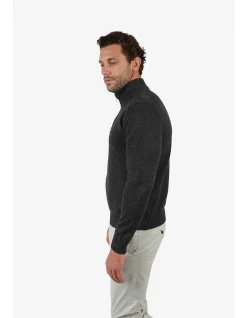 LONG SLEEVE MARLE QUARTER 1/2 ZIP JUMPER