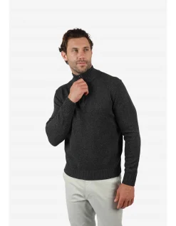 LONG SLEEVE MARLE QUARTER 1/2 ZIP JUMPER