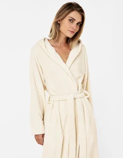 Long Plush Hooded Robe